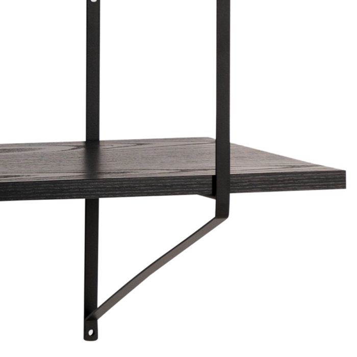 Belfast Wall Unit with 4 shelves in Black - TidySpaces