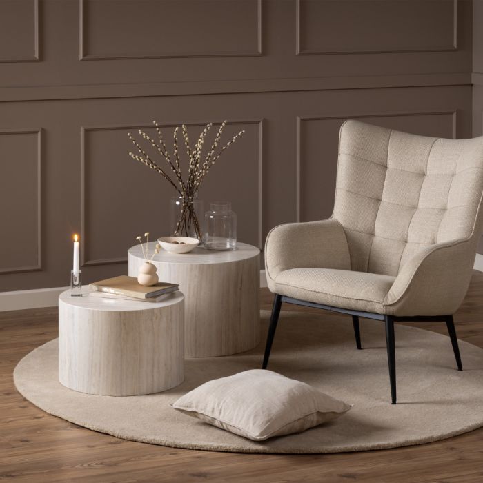 Dice Coffee Table Set in Light Oak - TidySpaces