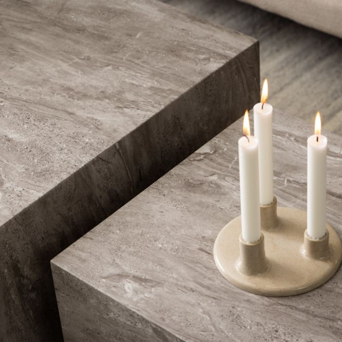 Dice Coffee Table Set with Grey Marble Effect - TidySpaces