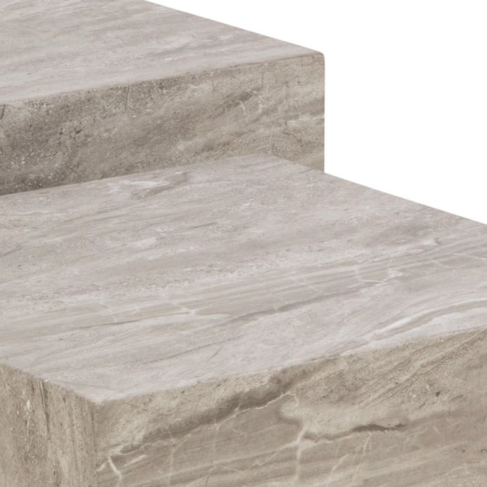 Dice Coffee Table Set with Grey Marble Effect - TidySpaces
