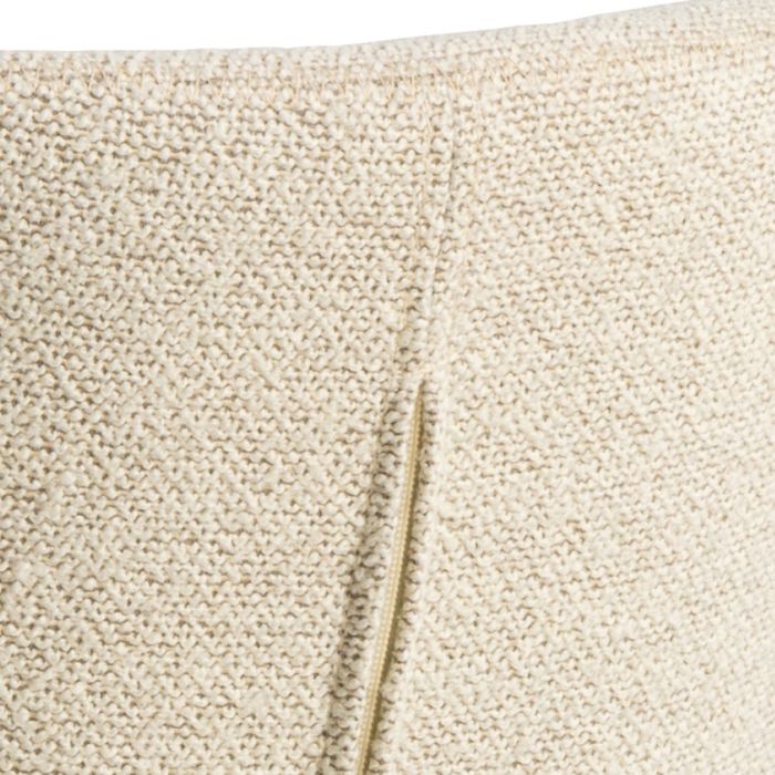 Batilda Swivel Dining chairs in Cream Fabic Set of 2 - TidySpaces