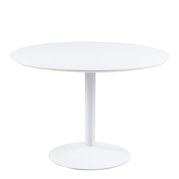 Ibiza Round Dining Table in White - TidySpaces