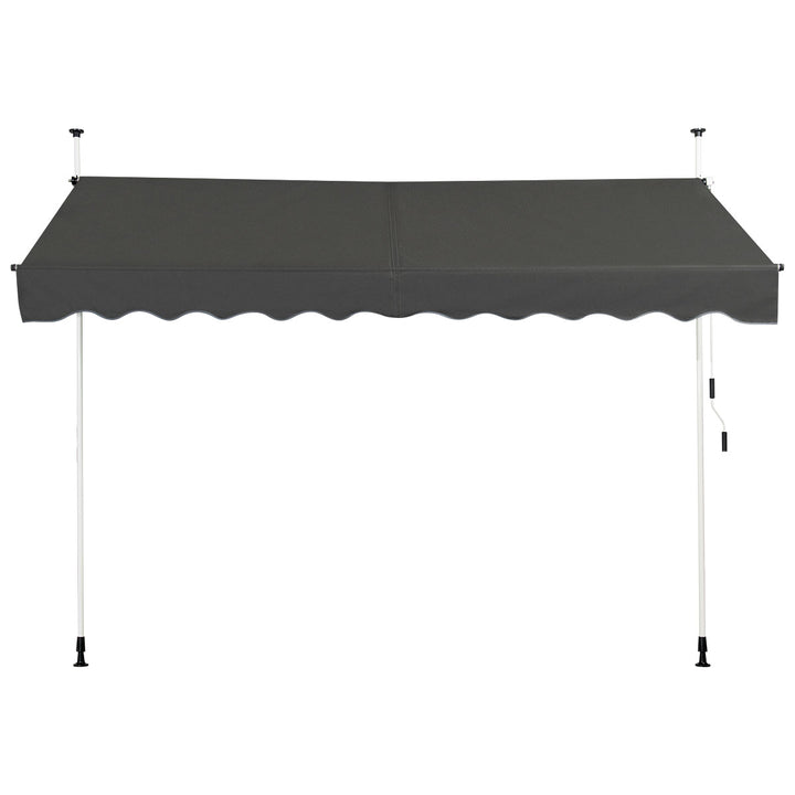 UV Resistant Waterproof Deck Awning with Manual Crank Handle - TidySpaces