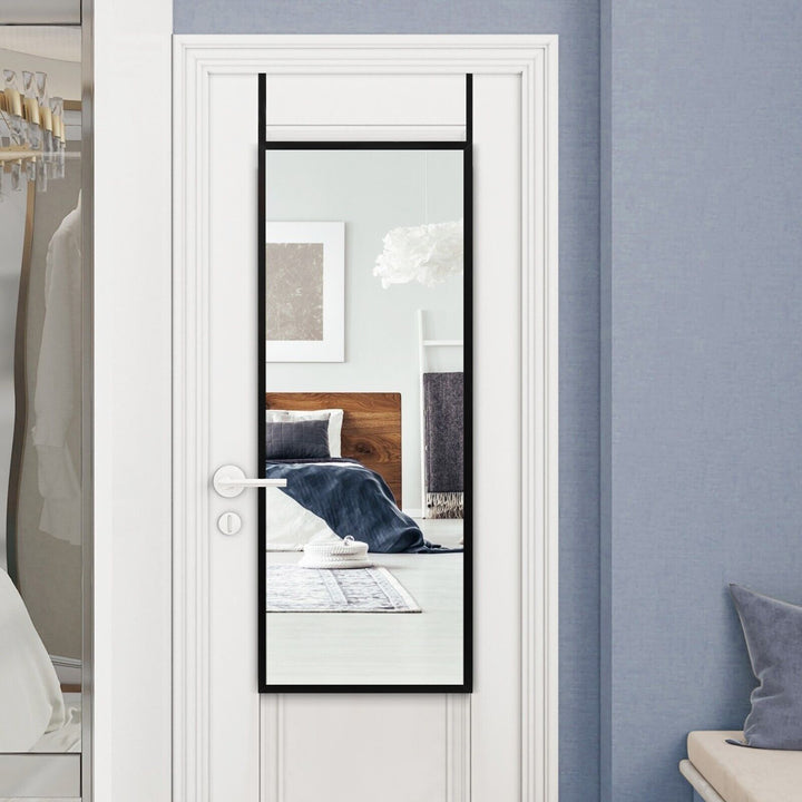 Full Length Wall-Mounted Mirror with Height Adjusting Hooks - TidySpaces