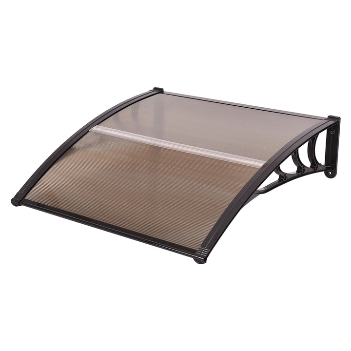 Door Canopy Awning Shelter Front Back Porch Window Roof Outdoor Shade 100*100CM - TidySpaces