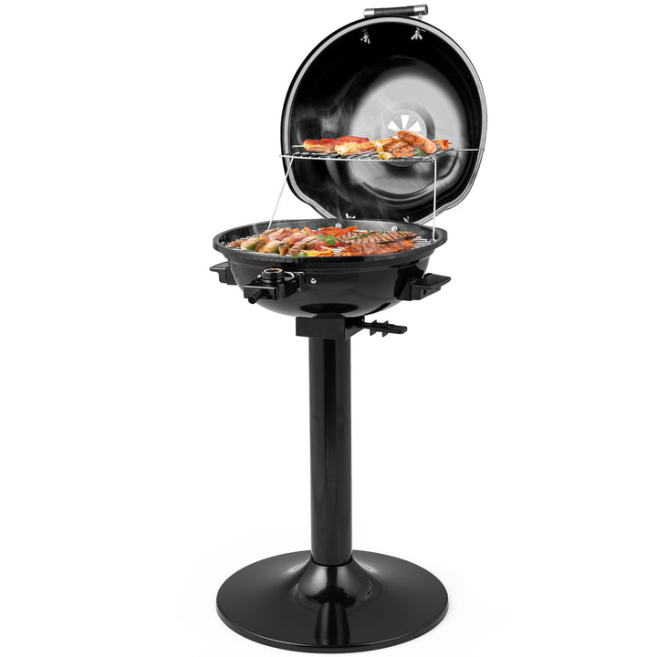 Electric BBQ Grill with Removable Non-Stick Grilling Rack - TidySpaces