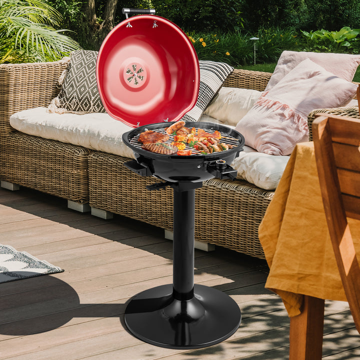 Electric BBQ Grill with Removable Non-Stick Grilling Rack - TidySpaces