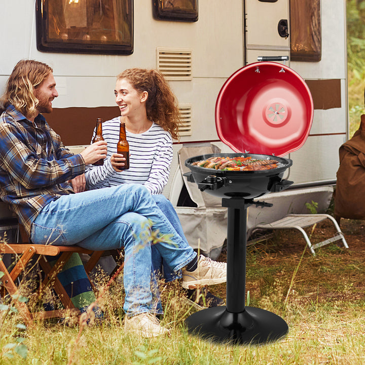Electric BBQ Grill with Removable Non-Stick Grilling Rack - TidySpaces