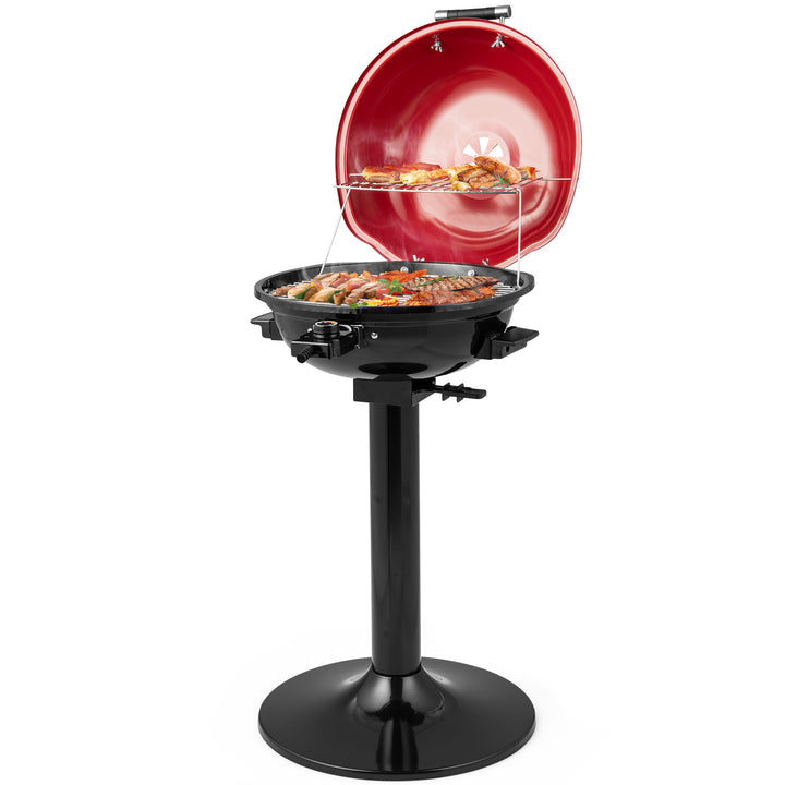 Electric BBQ Grill with Removable Non-Stick Grilling Rack - TidySpaces