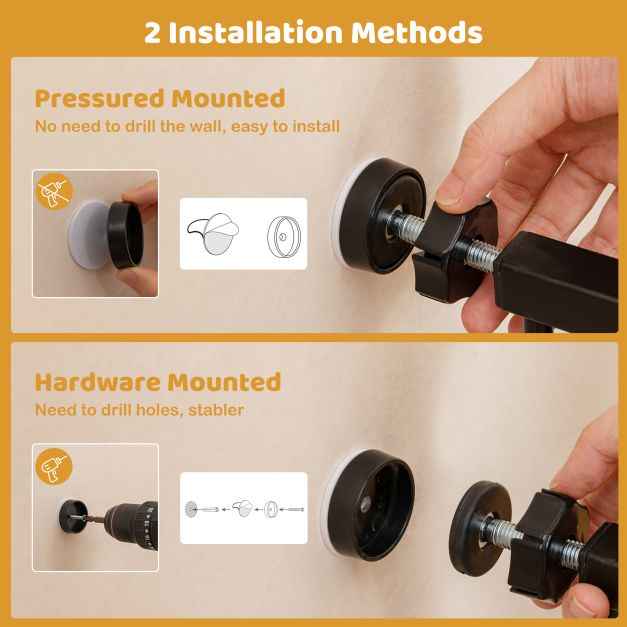 Extra Wide Walk Through Pet Gate for 74-104 cm Openings