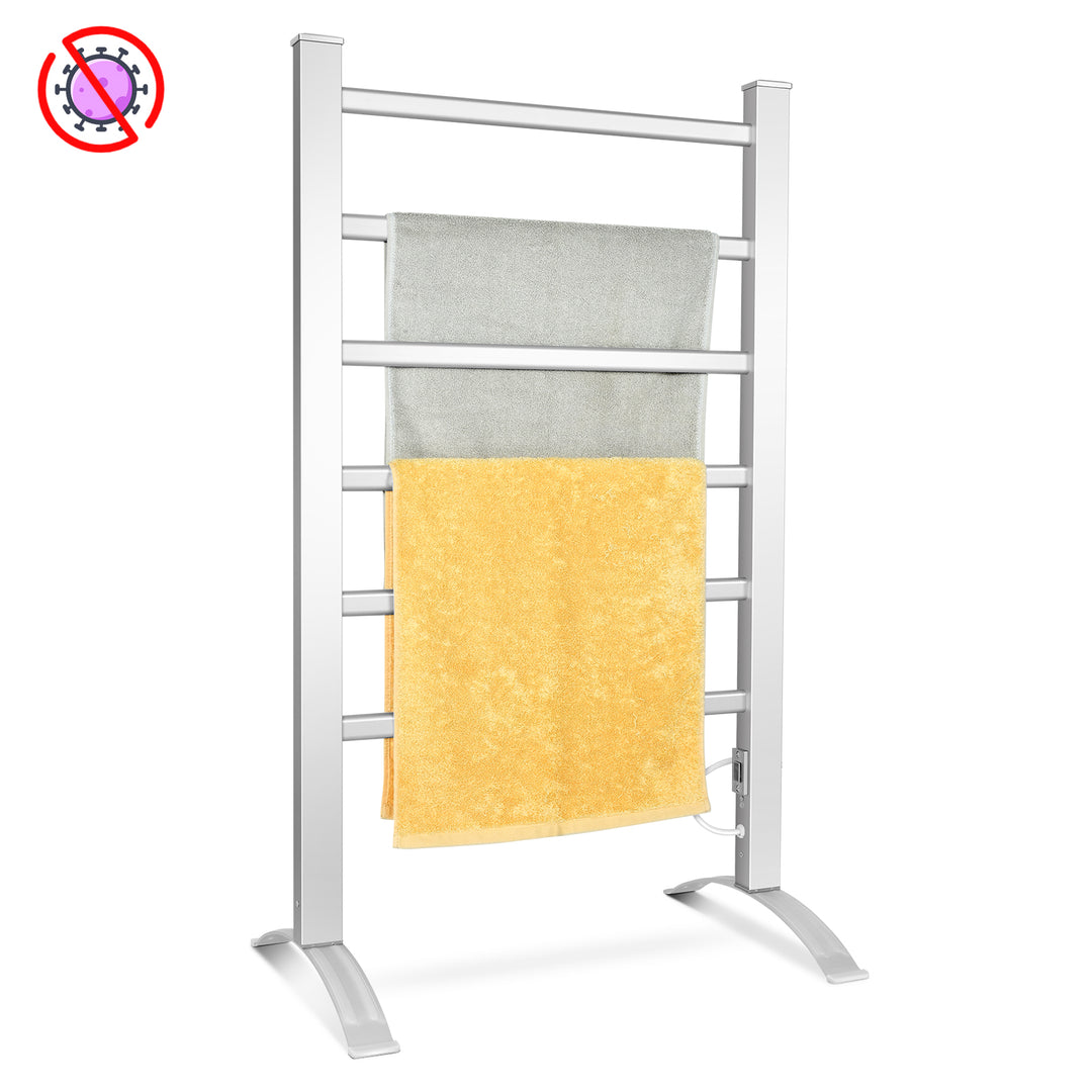 2-in-1 Electric Towel Warmer with 6 Bars - TidySpaces