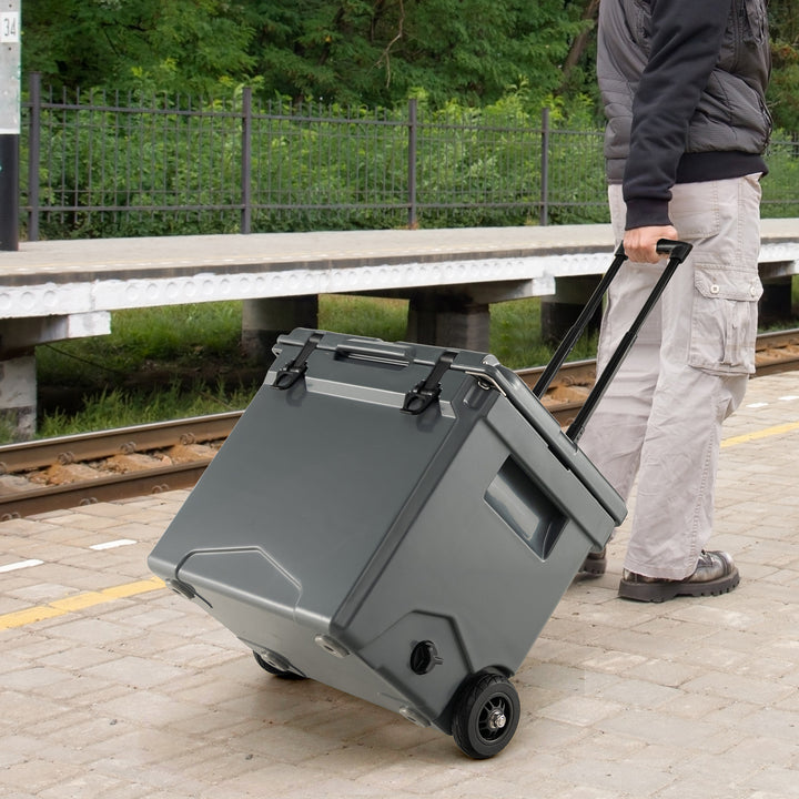 40 L Ice Chest Hard Cooler with Wheels and Handle - TidySpaces