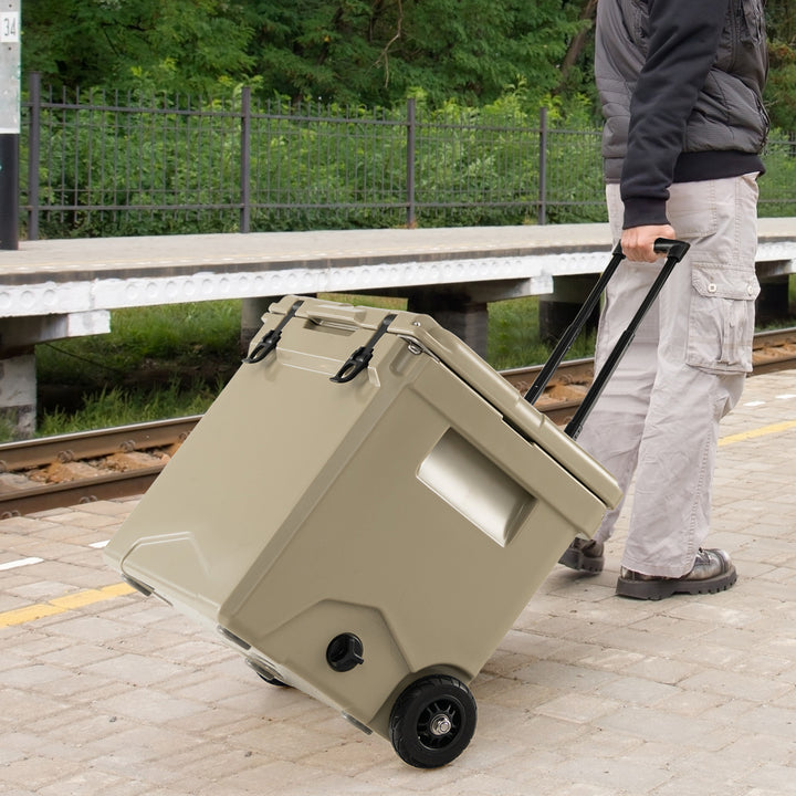 40 L Ice Chest Hard Cooler with Wheels and Handle - TidySpaces