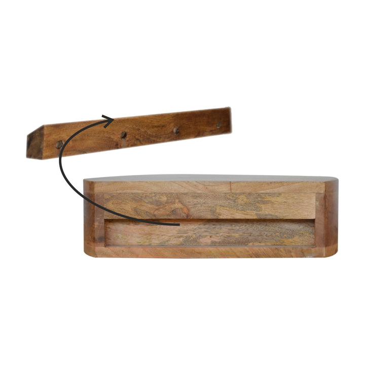 Wall Mounted Rounded Bedside - TidySpaces