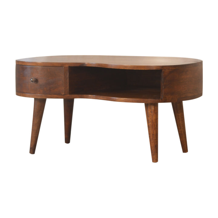 Chestnut Wave Coffee Table - TidySpaces
