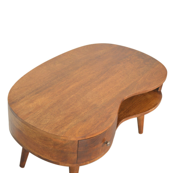 Chestnut Wave Coffee Table - TidySpaces