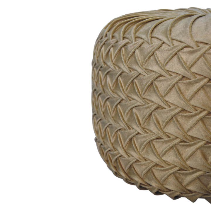 Ochre Hart Pouffe - TidySpaces