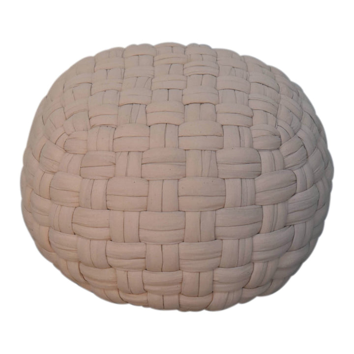 Tube Pouffe Cream - TidySpaces