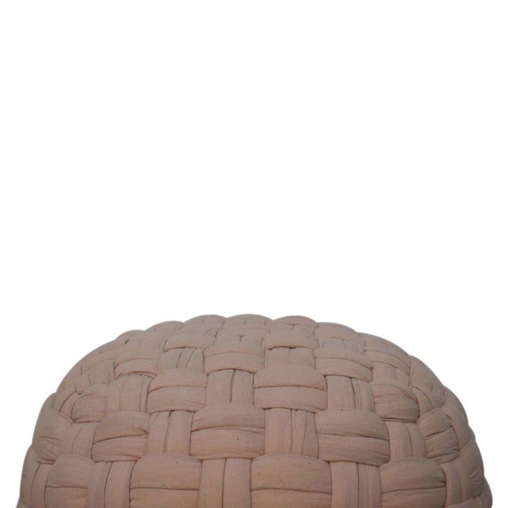 Tube Pouffe Cream - TidySpaces