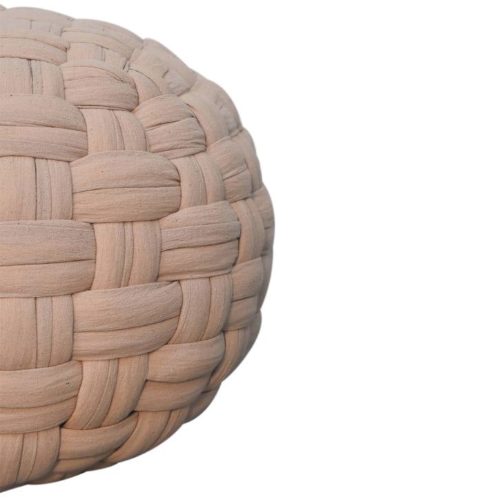 Tube Pouffe Cream - TidySpaces