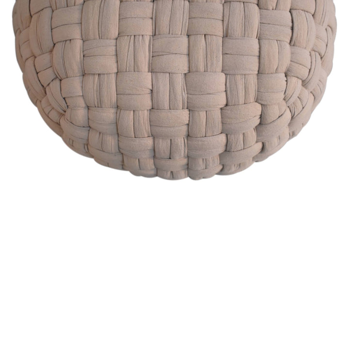 Tube Pouffe Cream - TidySpaces