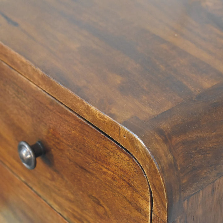 Floating Mini Chestnut Bedside - TidySpaces