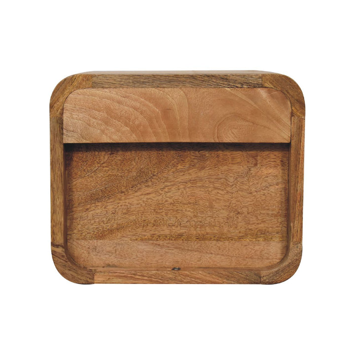 Mini Curve Oak-ish Floating Bedside - TidySpaces