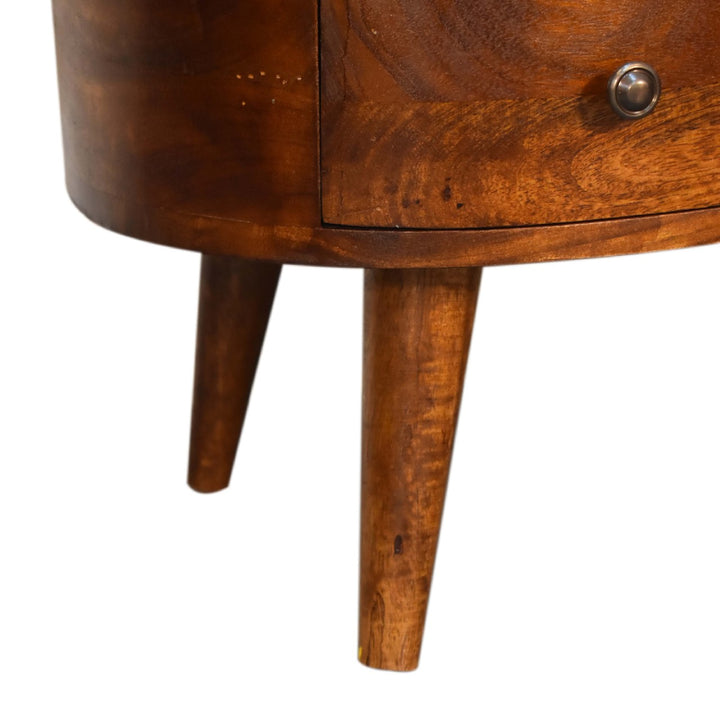 Mini Chesnut Wave Coffee Table - TidySpaces