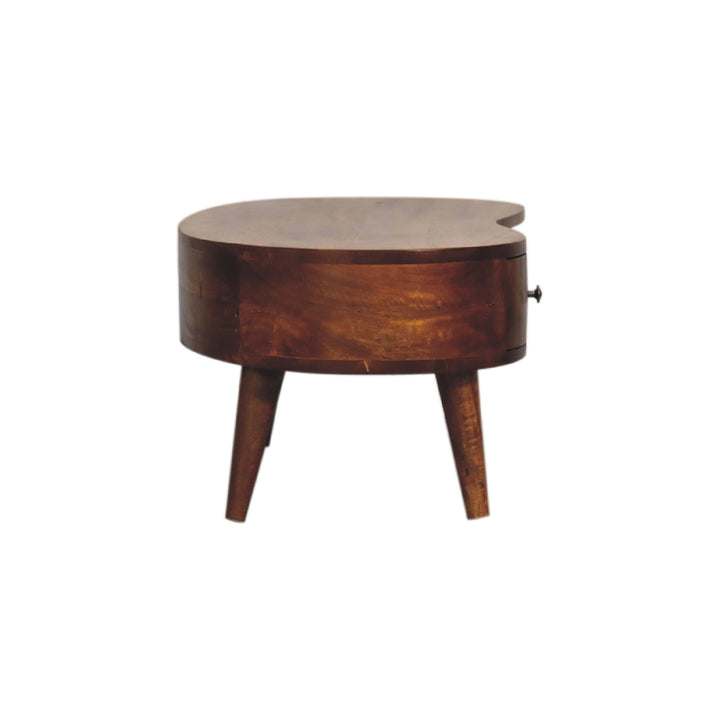 Mini Chesnut Wave Coffee Table - TidySpaces
