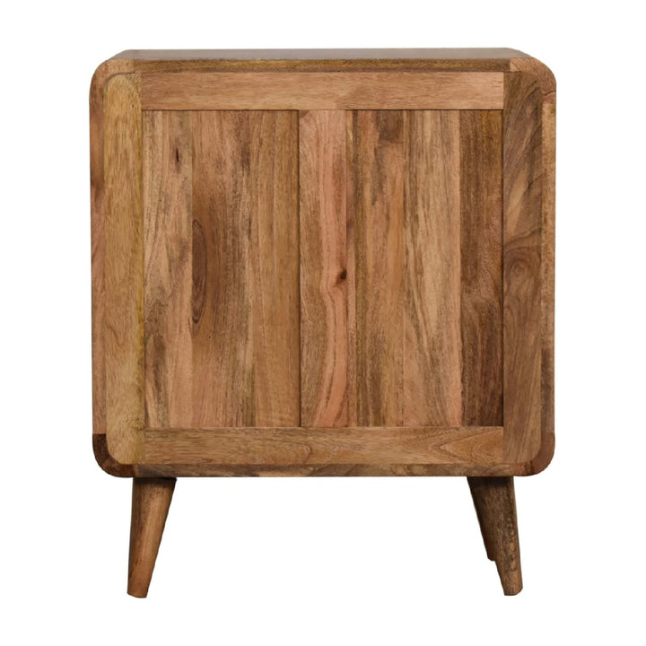 Mini Curved Oak-ish Chest - TidySpaces
