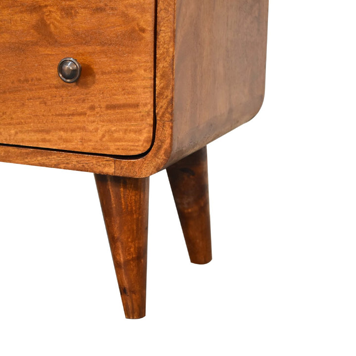 Mini Curved Chestnut Chest - TidySpaces