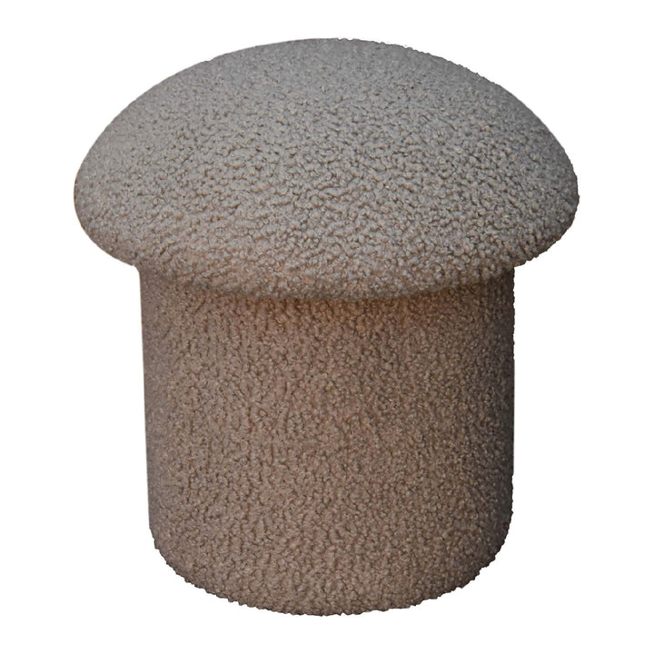 Mud Boucle Mushroom Footstool - TidySpaces