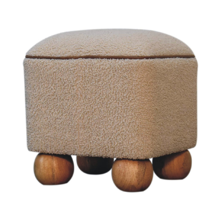 Serenity Footstool with Ball Feet - TidySpaces