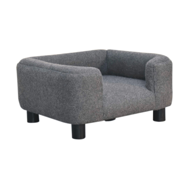 Mini Battleship Tweed Pet Sofa Bed - TidySpaces