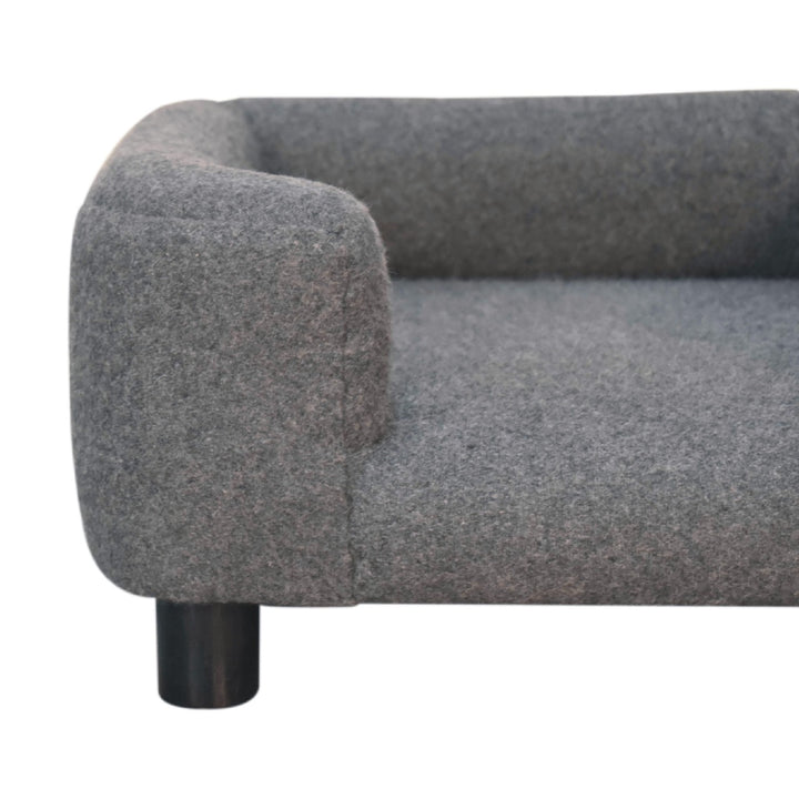 Mini Battleship Tweed Pet Sofa Bed - TidySpaces
