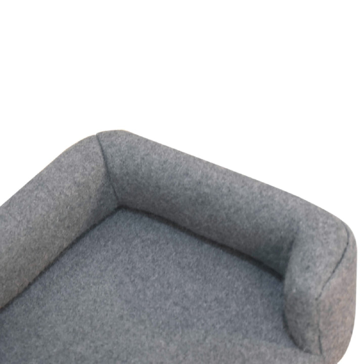 Mini Battleship Tweed Pet Sofa Bed - TidySpaces