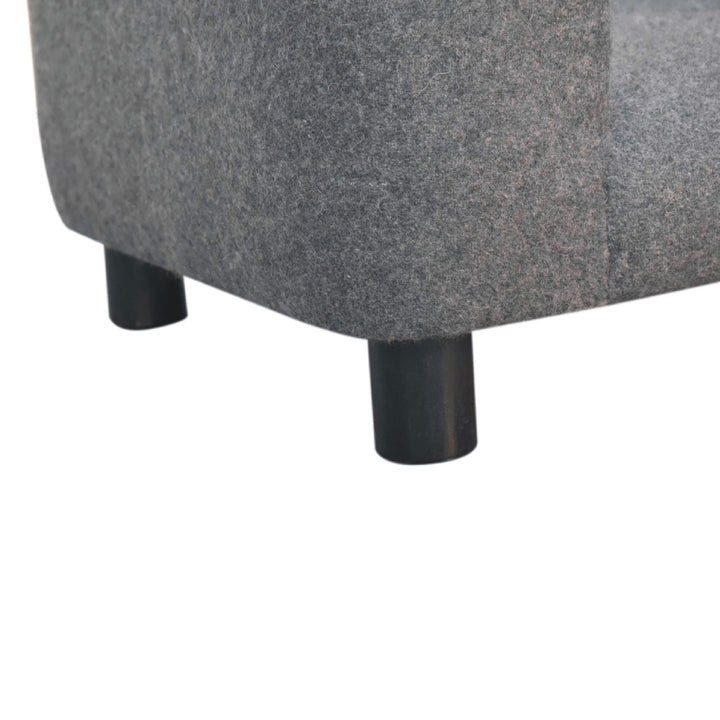 Mini Battleship Tweed Pet Sofa Bed - TidySpaces