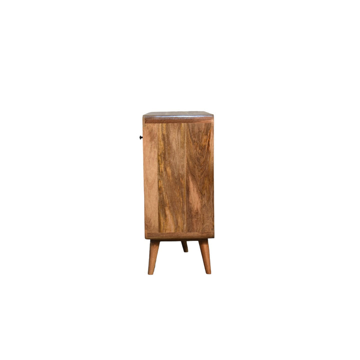 Large Curved Oak-ish Chest - TidySpaces