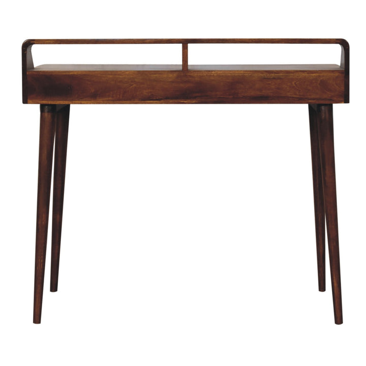 Elevated Chestnut Console Table - TidySpaces