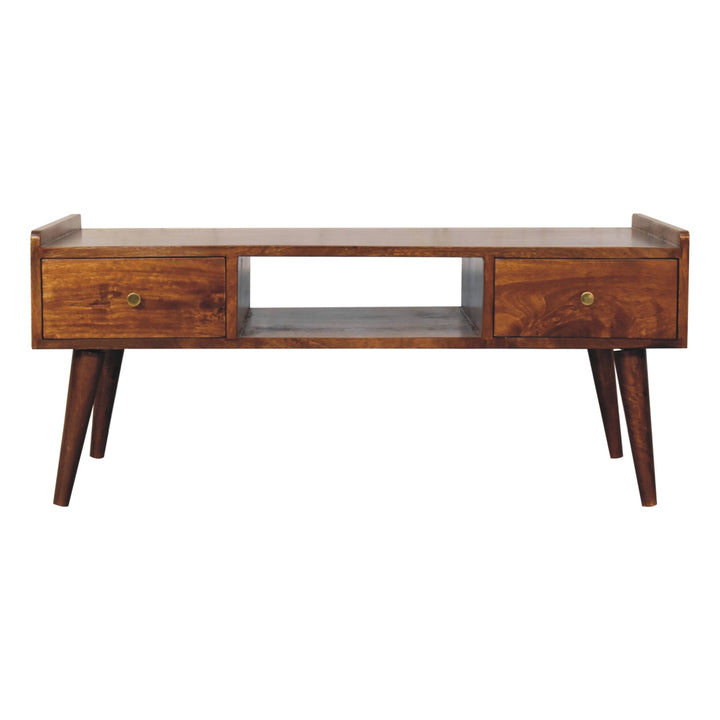Elevated Chestnut Media Unit - TidySpaces