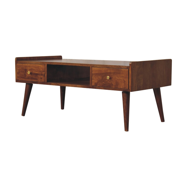 Elevated Chestnut Media Unit - TidySpaces