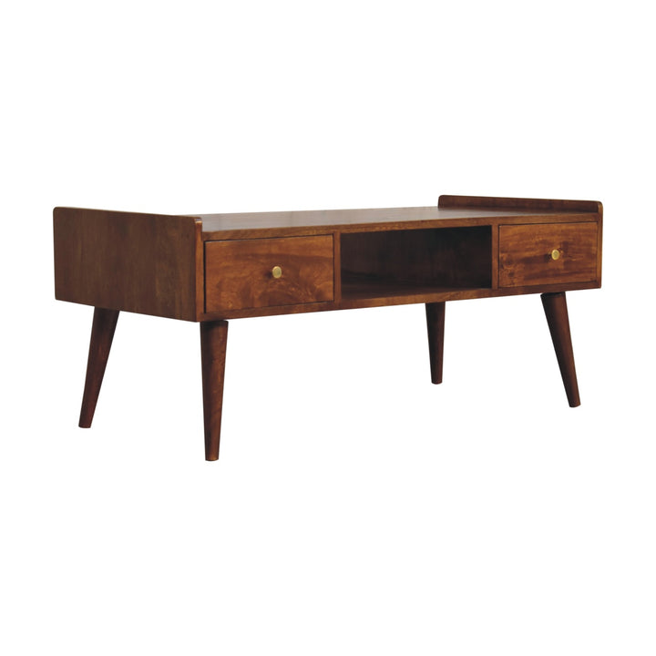 Elevated Chestnut Media Unit - TidySpaces