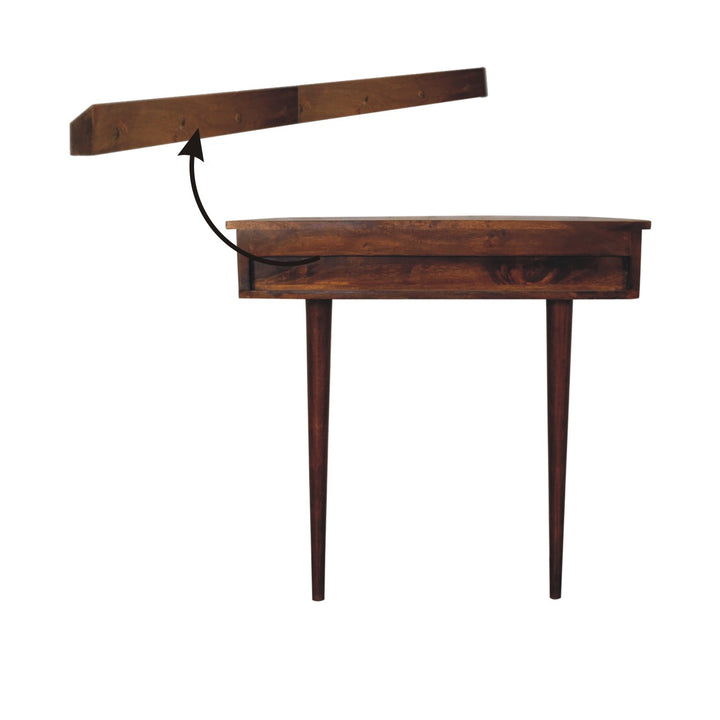 Backless Mounted Chestnut Console - TidySpaces