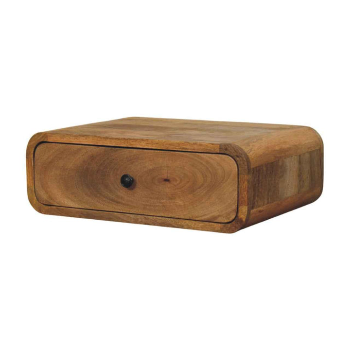 Avora Wall-Mounted Oak-ish 1 Drawer Nightstand