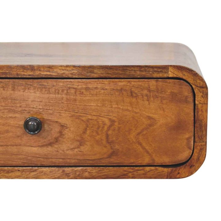 Avora Wall-Mounted Honey Caramel 1 Drawer Nightstand