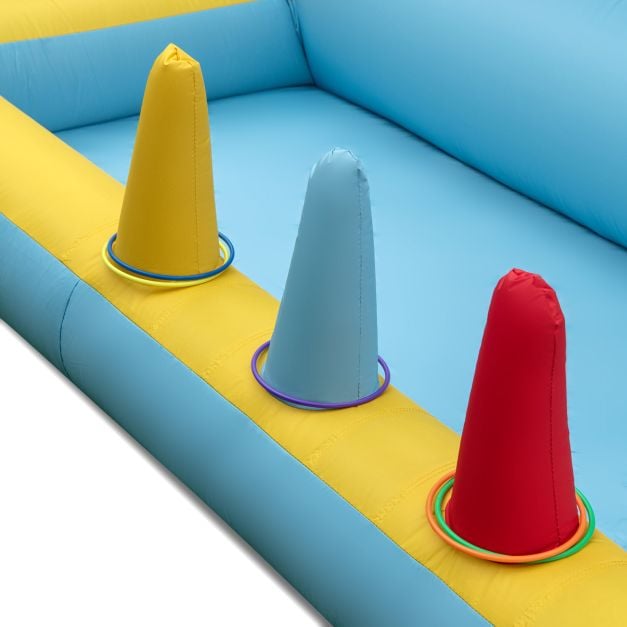 Inflatable Bouncy Castle with Slide and Tunnel without Blower - TidySpaces