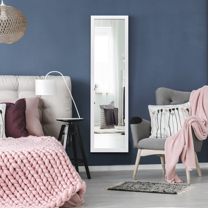 Full Length Over the Door Mirror with Hanging Hooks for Bedroom - TidySpaces