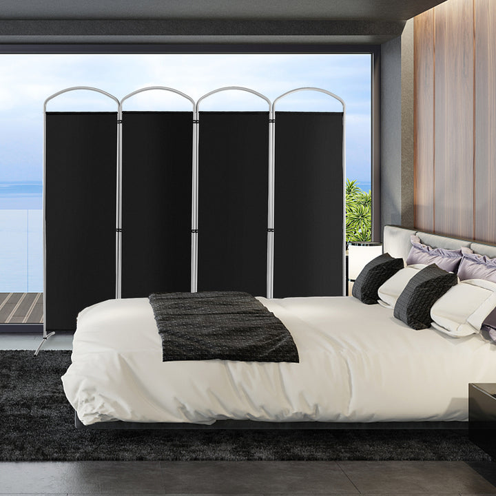 4 Panel Freestanding Folding Room Divider for Living Room Office - TidySpaces