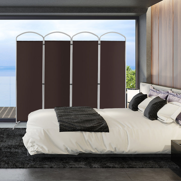 4 Panel Freestanding Folding Room Divider for Living Room Office - TidySpaces