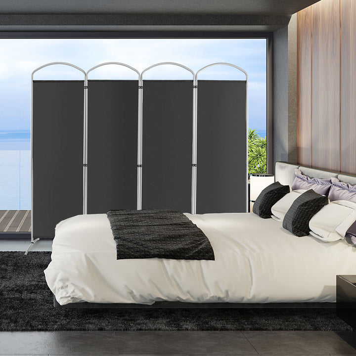 4 Panel Freestanding Folding Room Divider for Living Room Office - TidySpaces